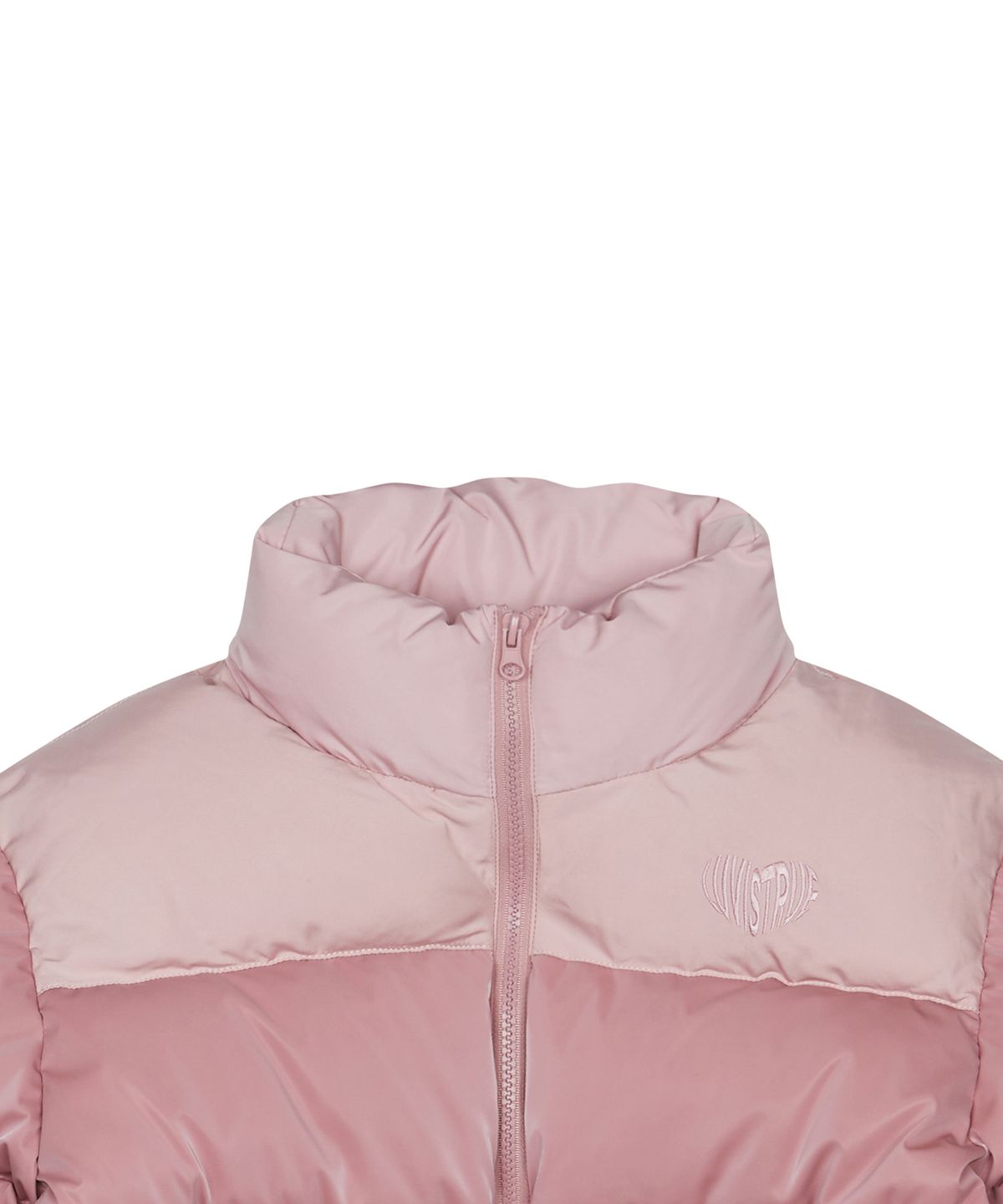 러브이즈트루(LUVISTRUE) AM GLOSSY SHORT PUFFER JACKET(PINK)