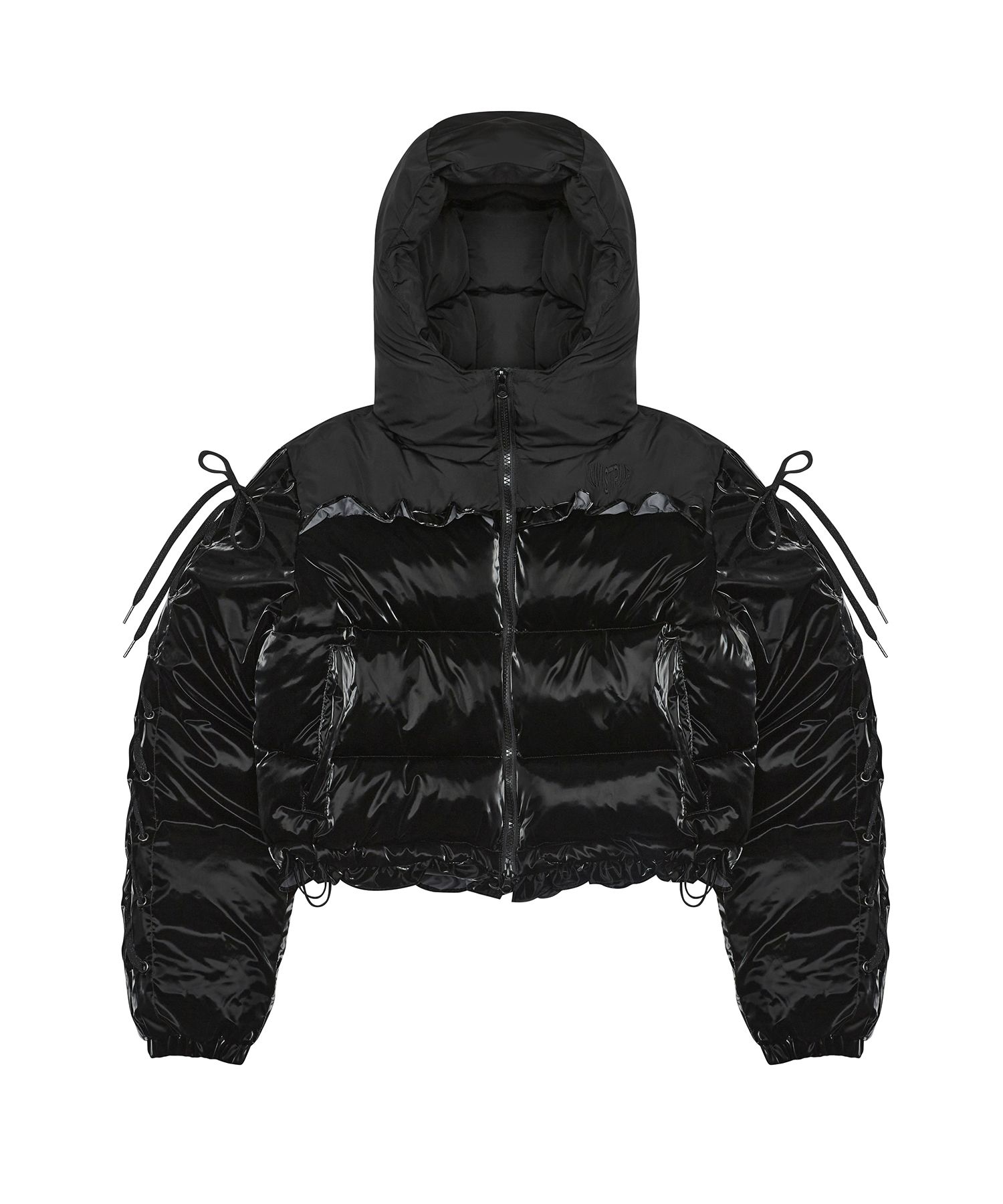 ダウンジャケット・コート LUV IS TRUE AM RIBBON FRILL PUFFER JACKET 4BNY453 MUSINSA | LUV IS TRUE AM RIBBON FRILL PUFFER JACKET(BLACK)