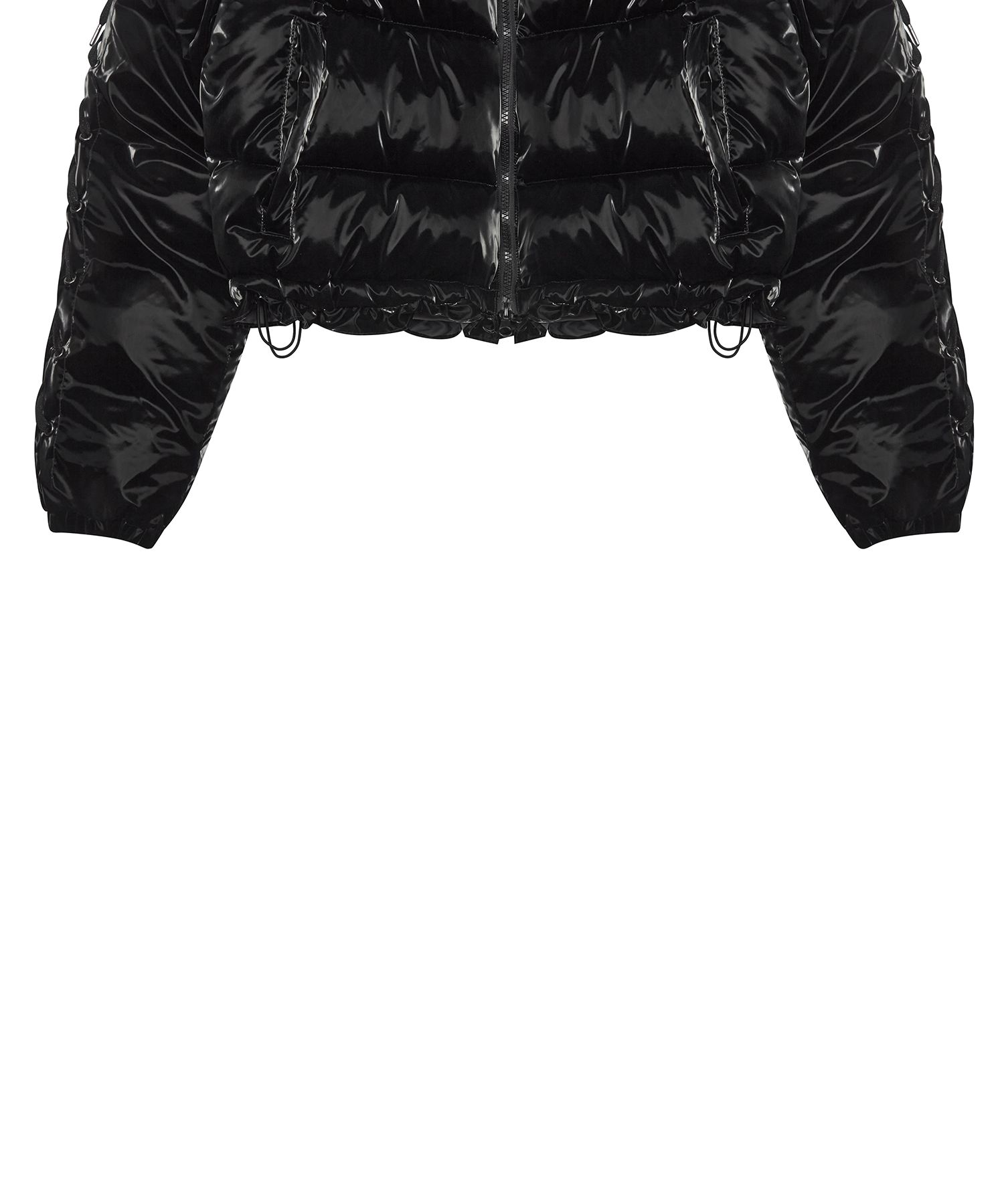 ☆LUV IS TRUE☆AM RIBBON FRILL PUFFER JACKET 韓国 大人気 MUSINSA公式 | LUV IS TRUE AM RIBBON FRILL PUFFER JACKET(BLACK)