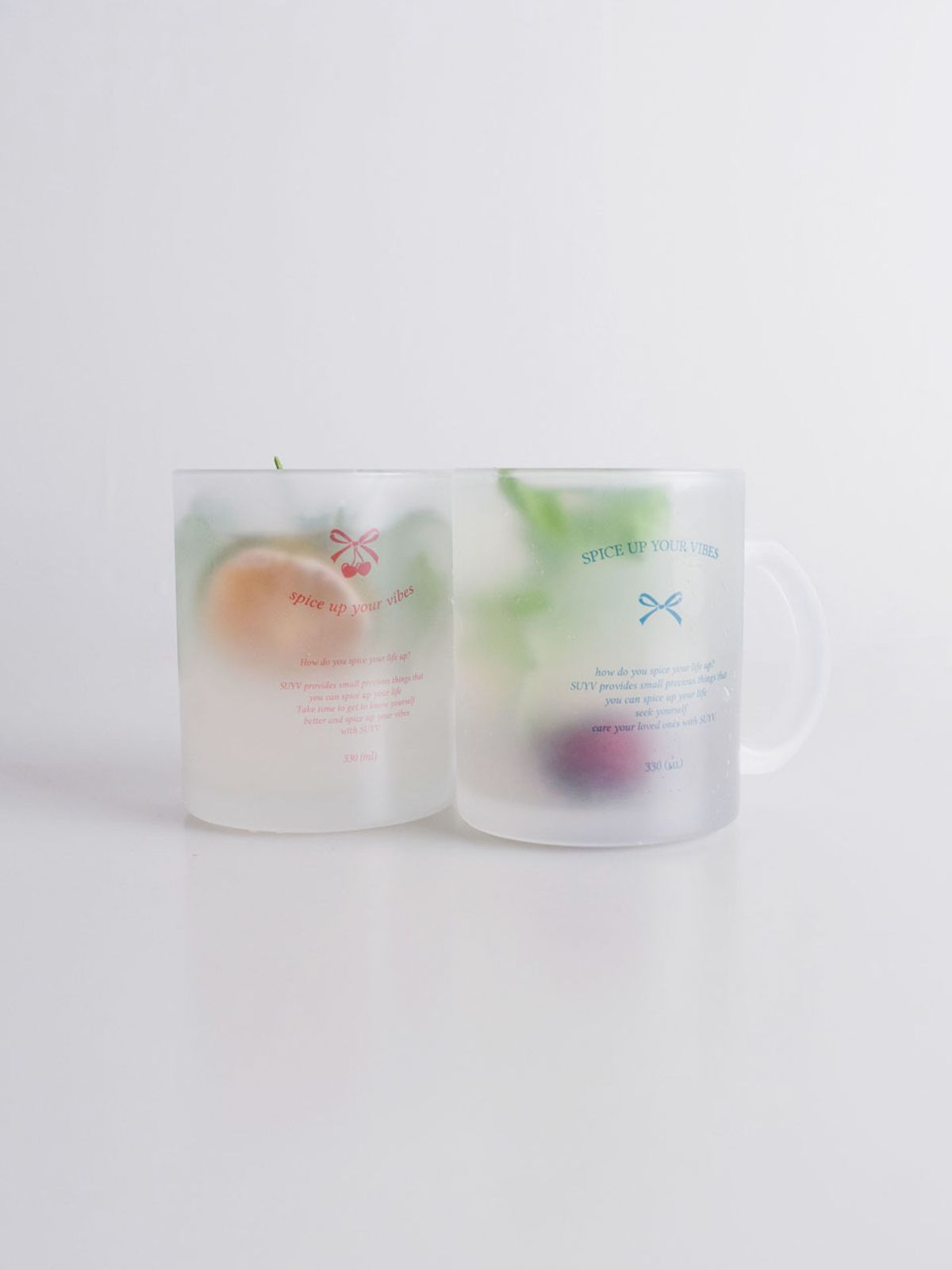 수이브(SUYV) 불투명 330ml 레터링 머그컵