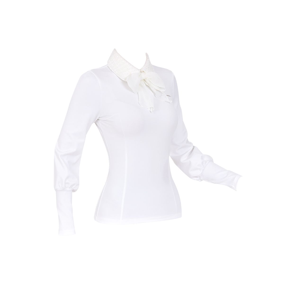 제이제인(J.JANE) 트위드 스카프 티셔츠 (White)