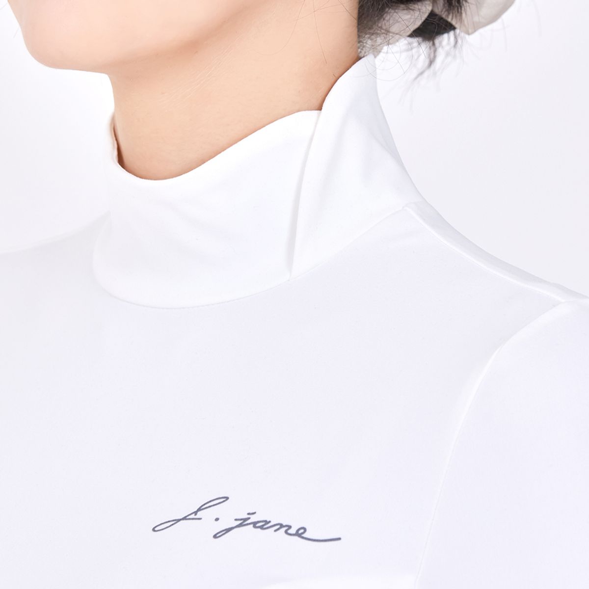 제이제인(J.JANE) 기모 슬림 폴라 티셔츠 (White)