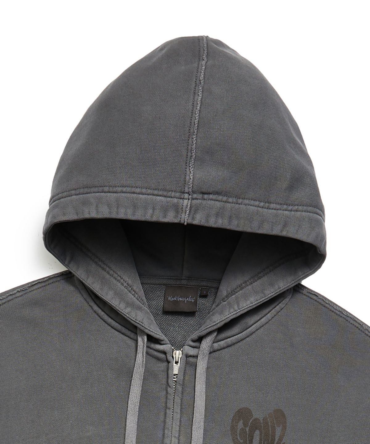 마크곤잘레스(MARK GONZALES) WOMENS PIGMENT HEART GONZ HOODIE ZIP-UP - CHARCOAL