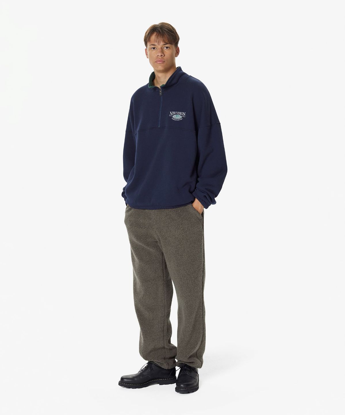 디스이즈네버댓(THISISNEVERTHAT) GORE-TEX WINDSTOPPER® Wool Fleece Pant Mud