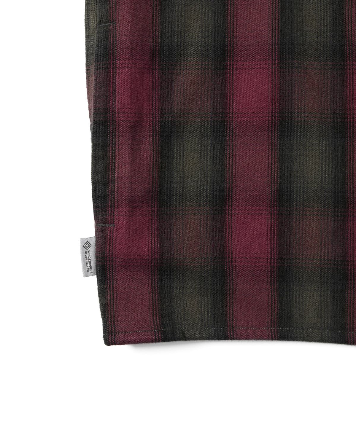 디스이즈네버댓(THISISNEVERTHAT) GORE-TEX WINDSTOPPER® Shaggy Check Shirt Red