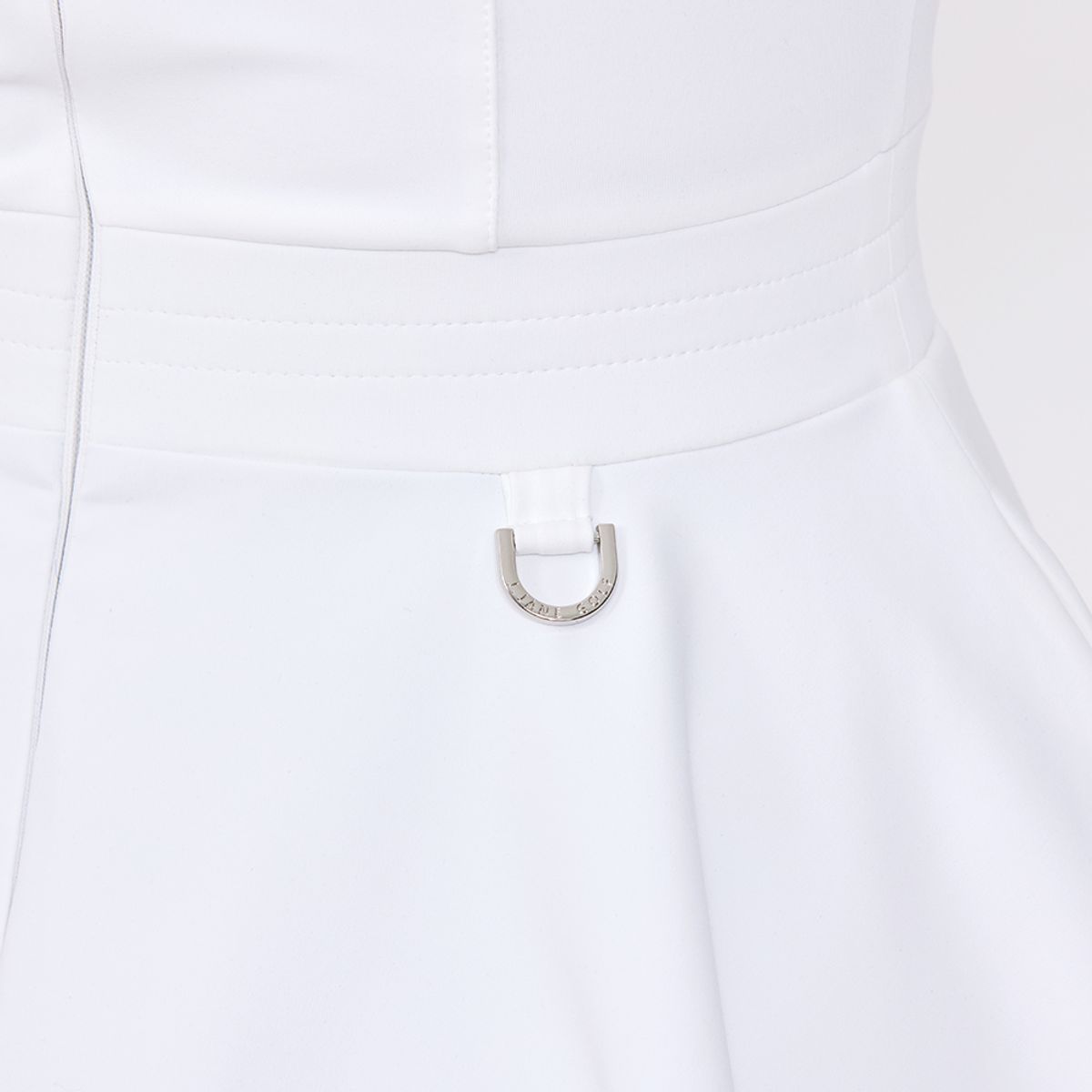 제이제인(J.JANE) 클래식 배색 리본 플레어 원피스 (White)