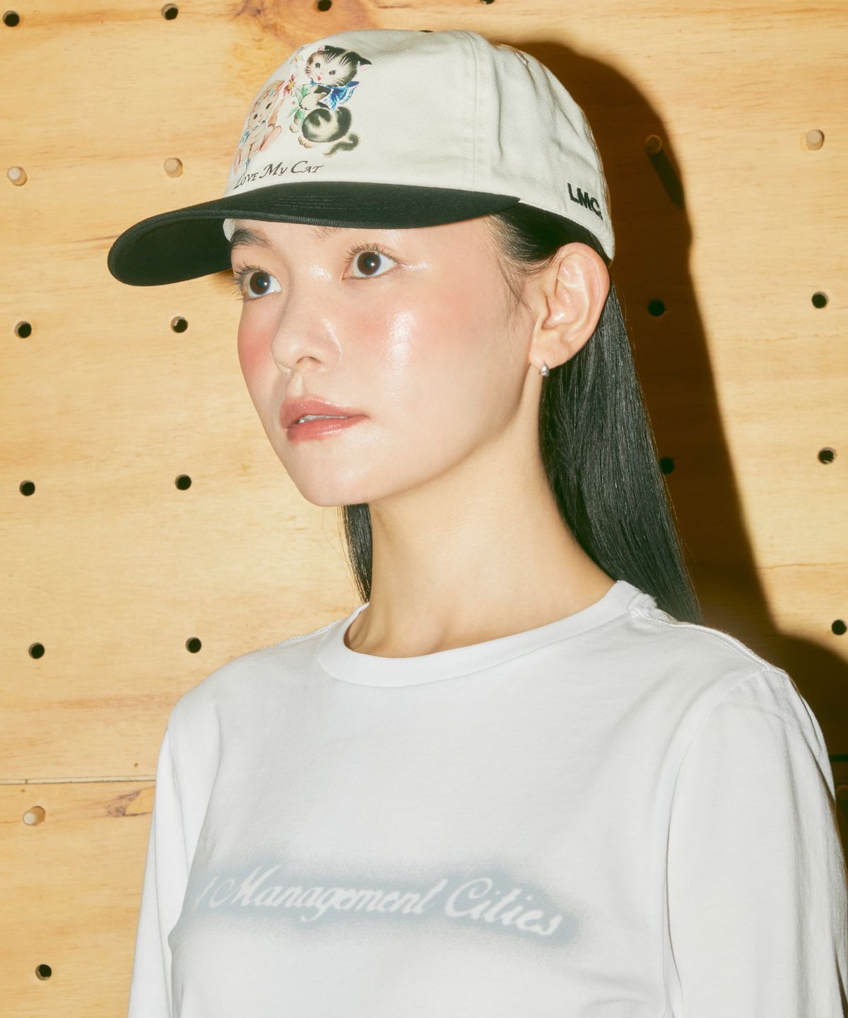 엘엠씨(LMC) LOVE MY CAT 5PANEL CAP ivory