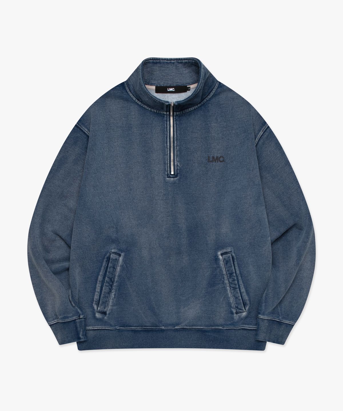 엘엠씨(LMC) OG QUARTER ZIP SWEATSHIRT indigo