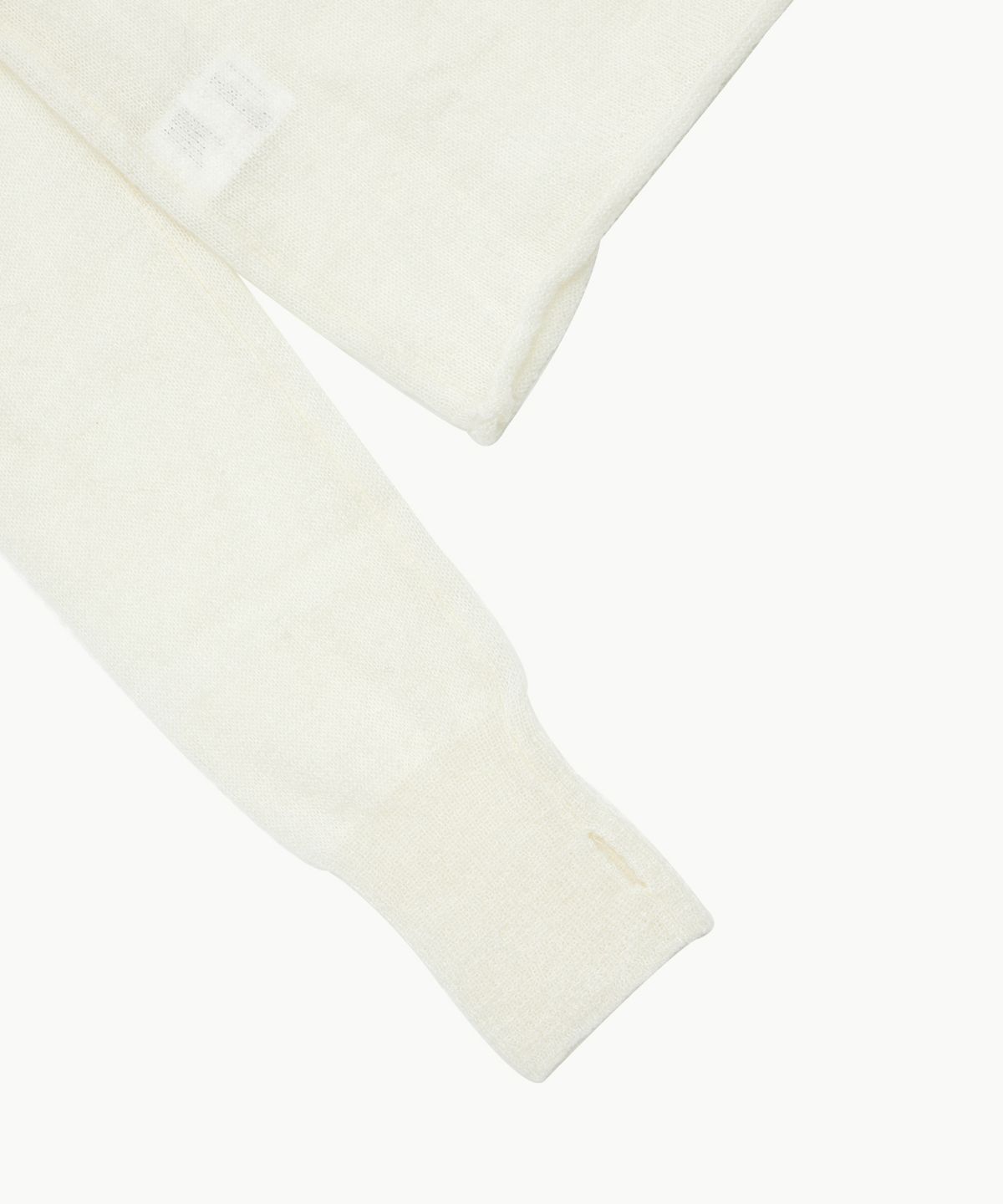 아모멘토(AMOMENTO) SHEER HOODED KNIT_IVORY