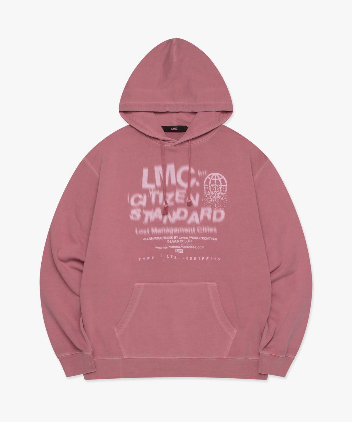 엘엠씨(LMC) OVERDYED CITIZEN STANDARD HOODIE pink