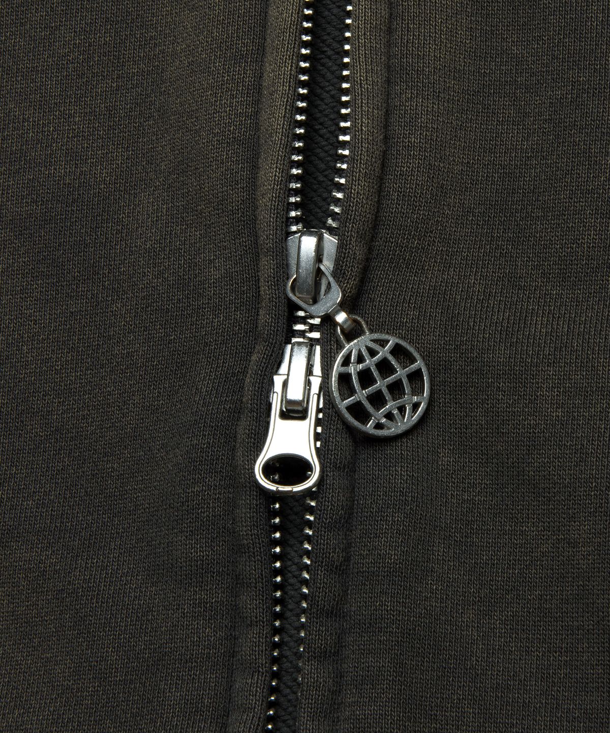 엘엠씨(LMC) WASHED OG APPLIQUE ZIP UP HOODIE charcoal