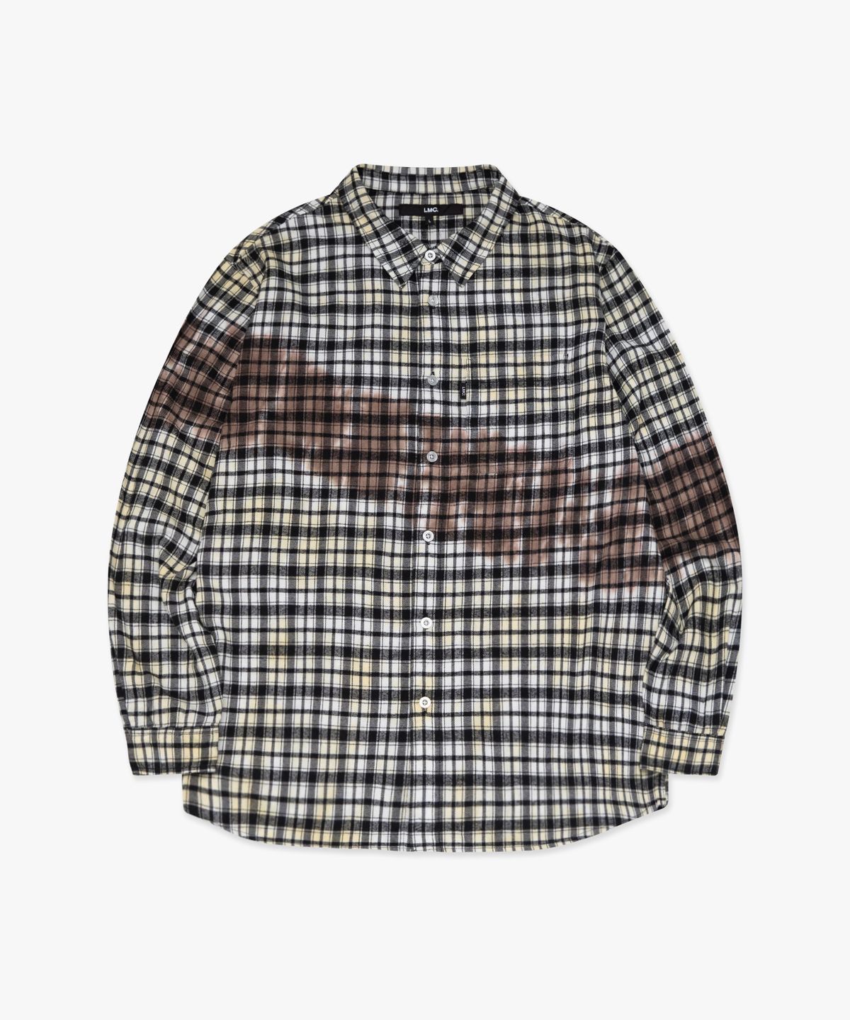 엘엠씨(LMC) TIE DYE PLAID SHIRT sand