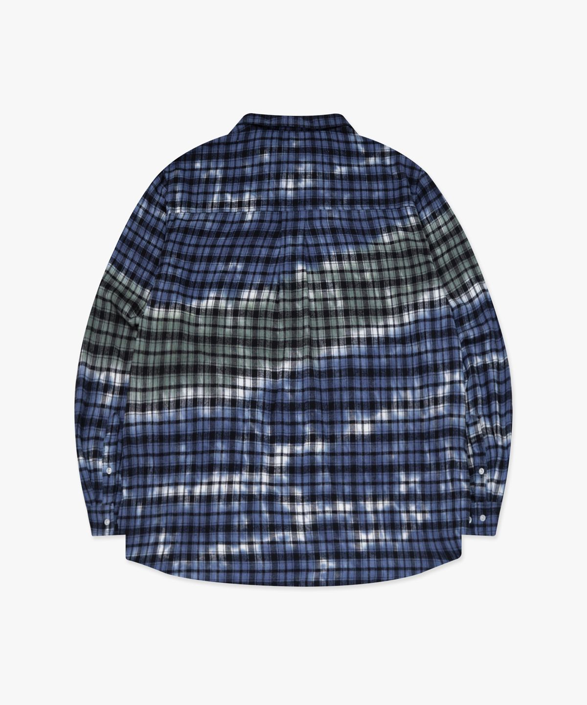 엘엠씨(LMC) TIE DYE PLAID SHIRT blue