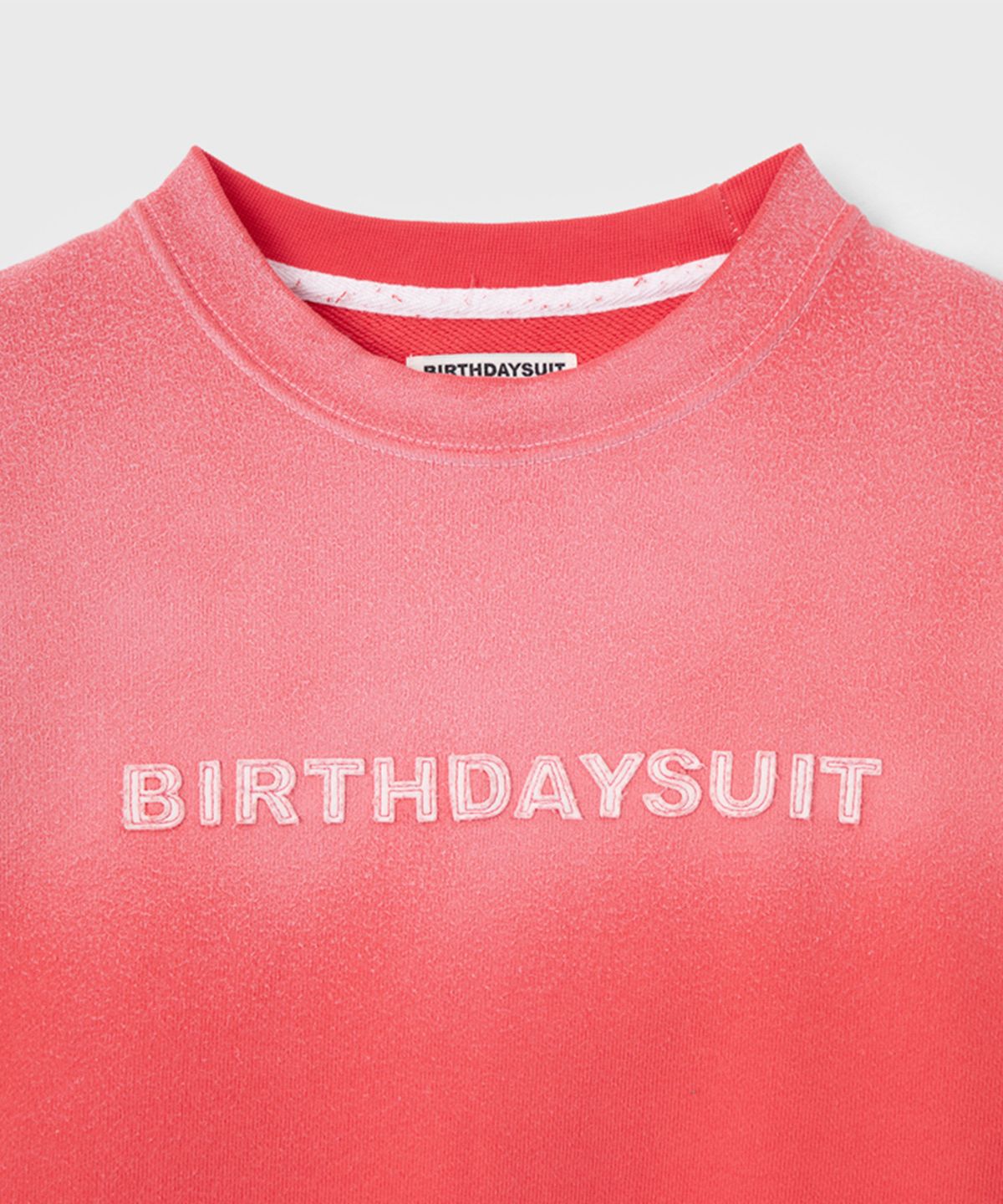 벌스데이수트(BIRTHDAYSUIT) BLEACHED SWEAT (RED)