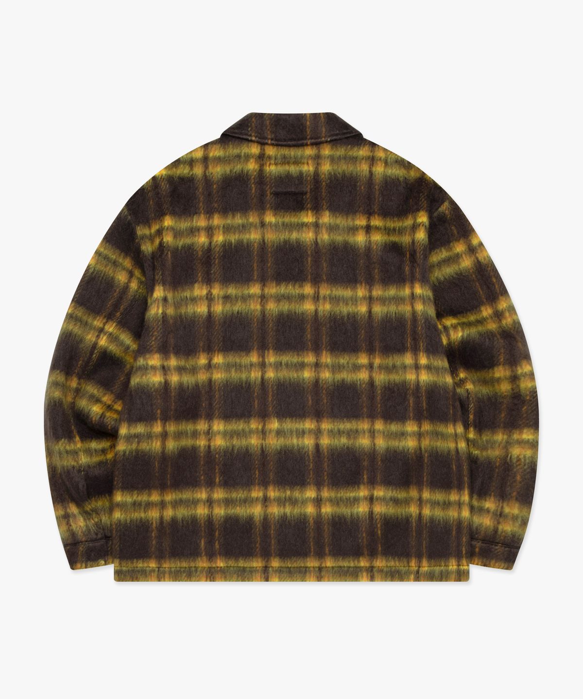 엘엠씨(LMC) BRUSHED CHECK ZIP UP SHIRT brown