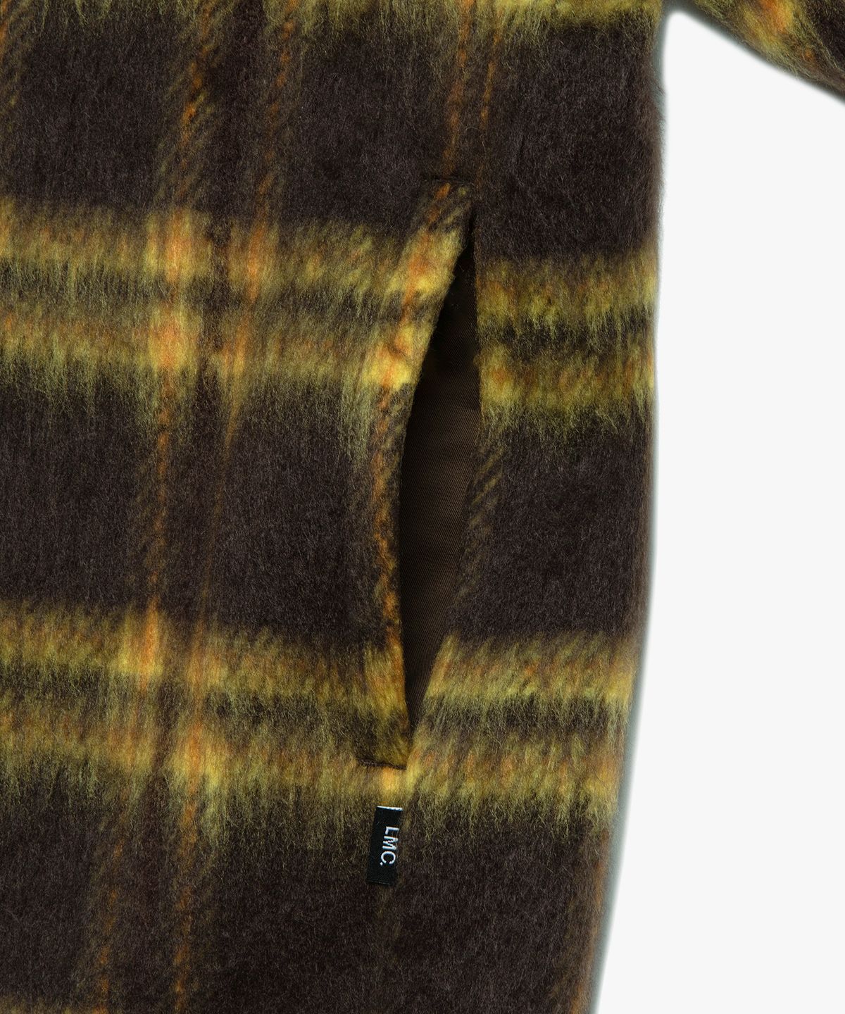 엘엠씨(LMC) BRUSHED CHECK ZIP UP SHIRT brown