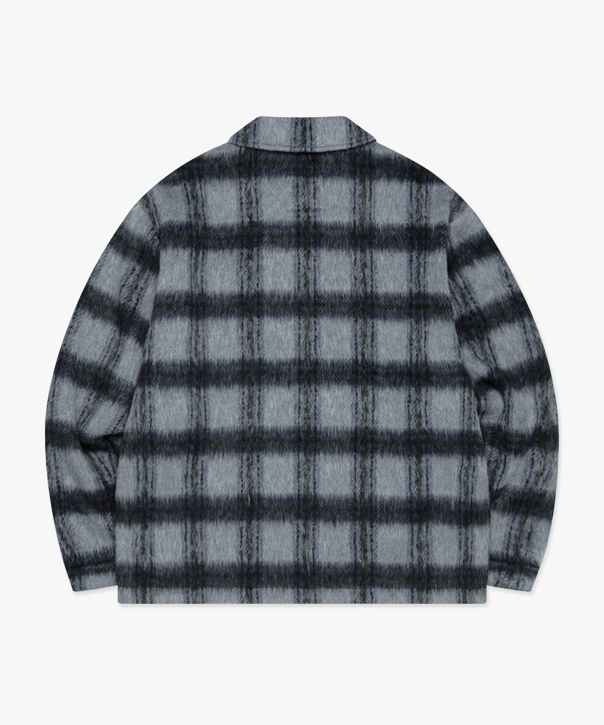 엘엠씨(LMC) BRUSHED CHECK ZIP UP SHIRT gray