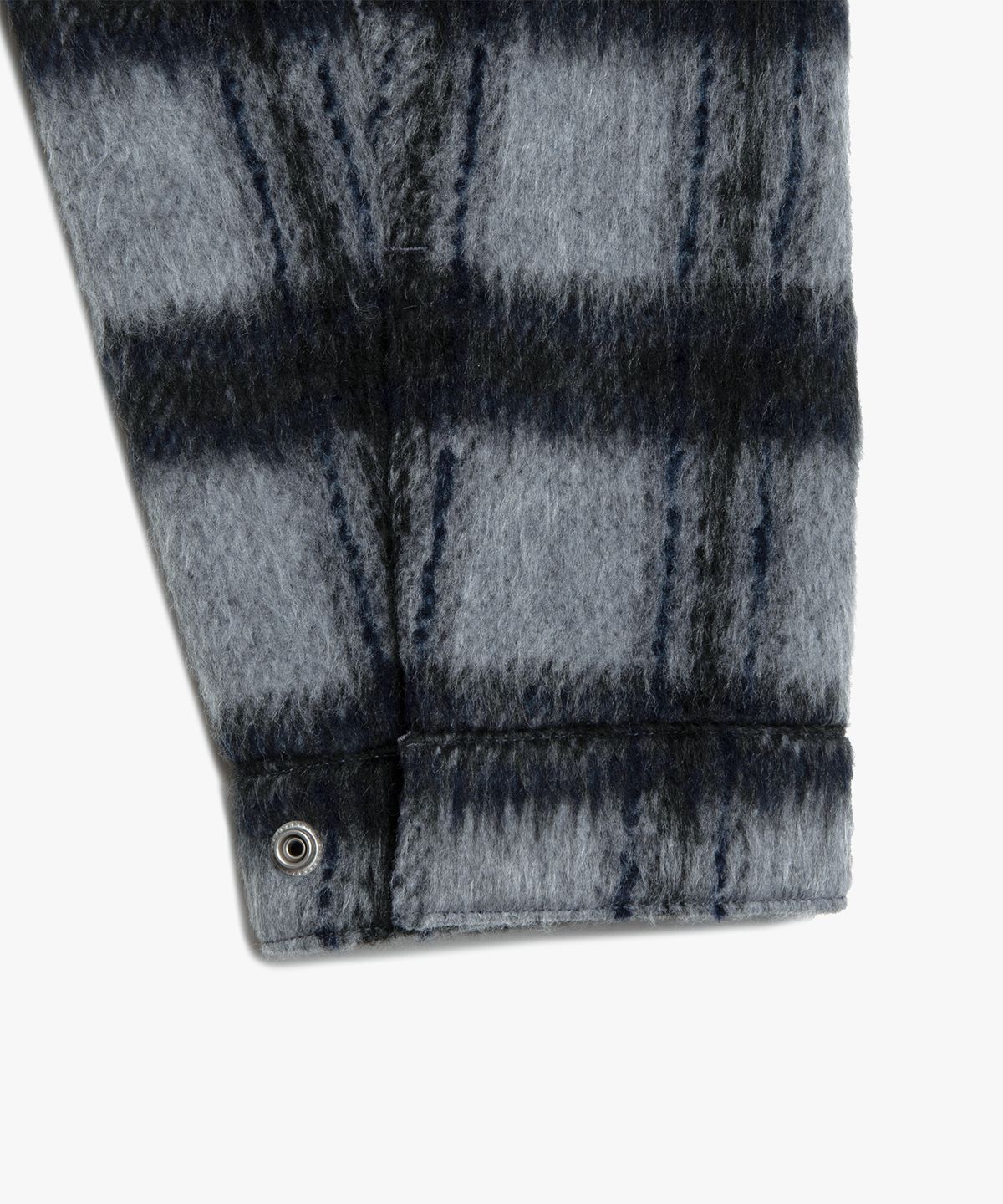 엘엠씨(LMC) BRUSHED CHECK ZIP UP SHIRT gray