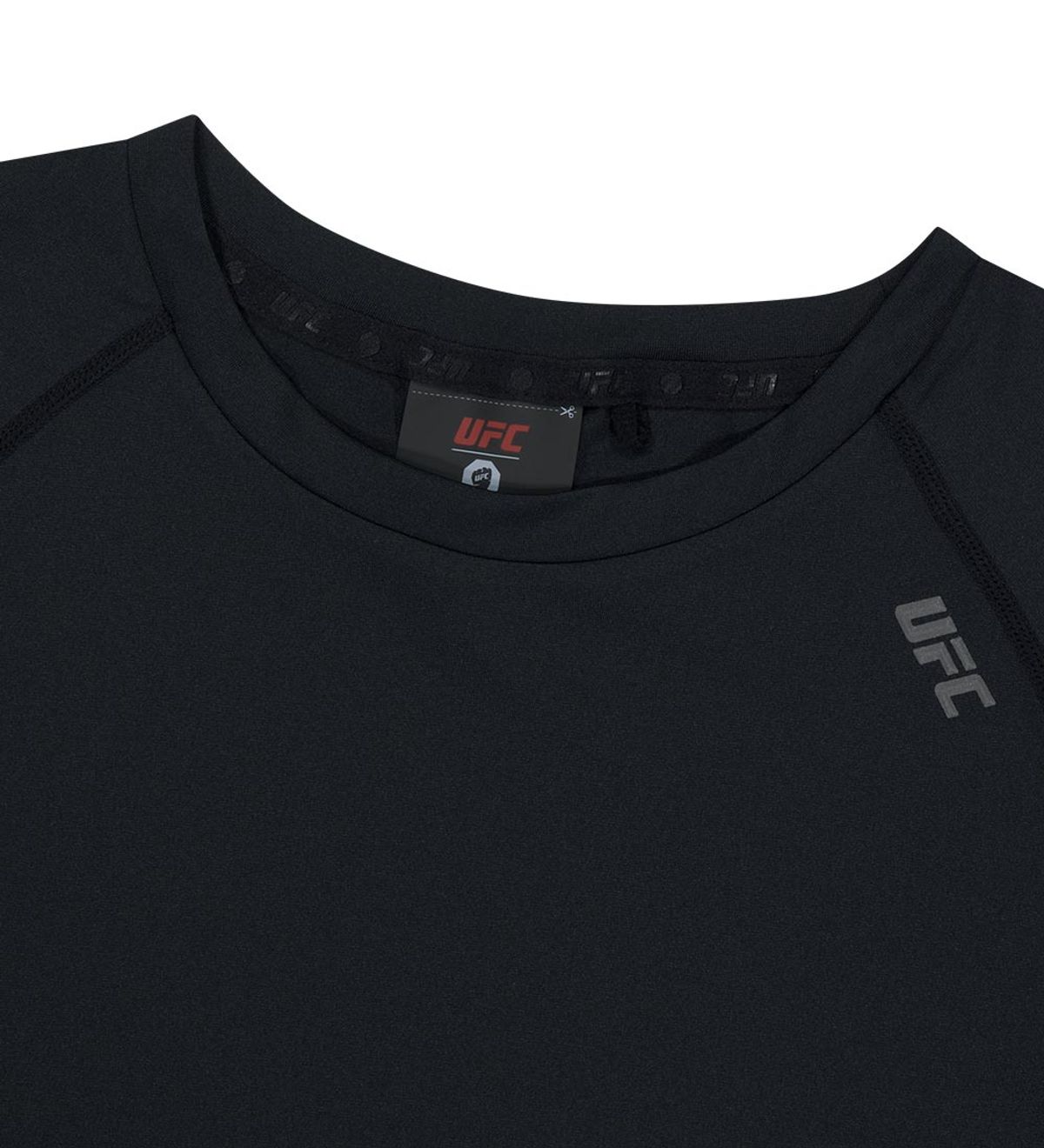 유에프씨 스포츠(UFC SPORT) UFC 그루브 슬림 크롭핏 반팔 티셔츠 블랙 U4SSV3209BK