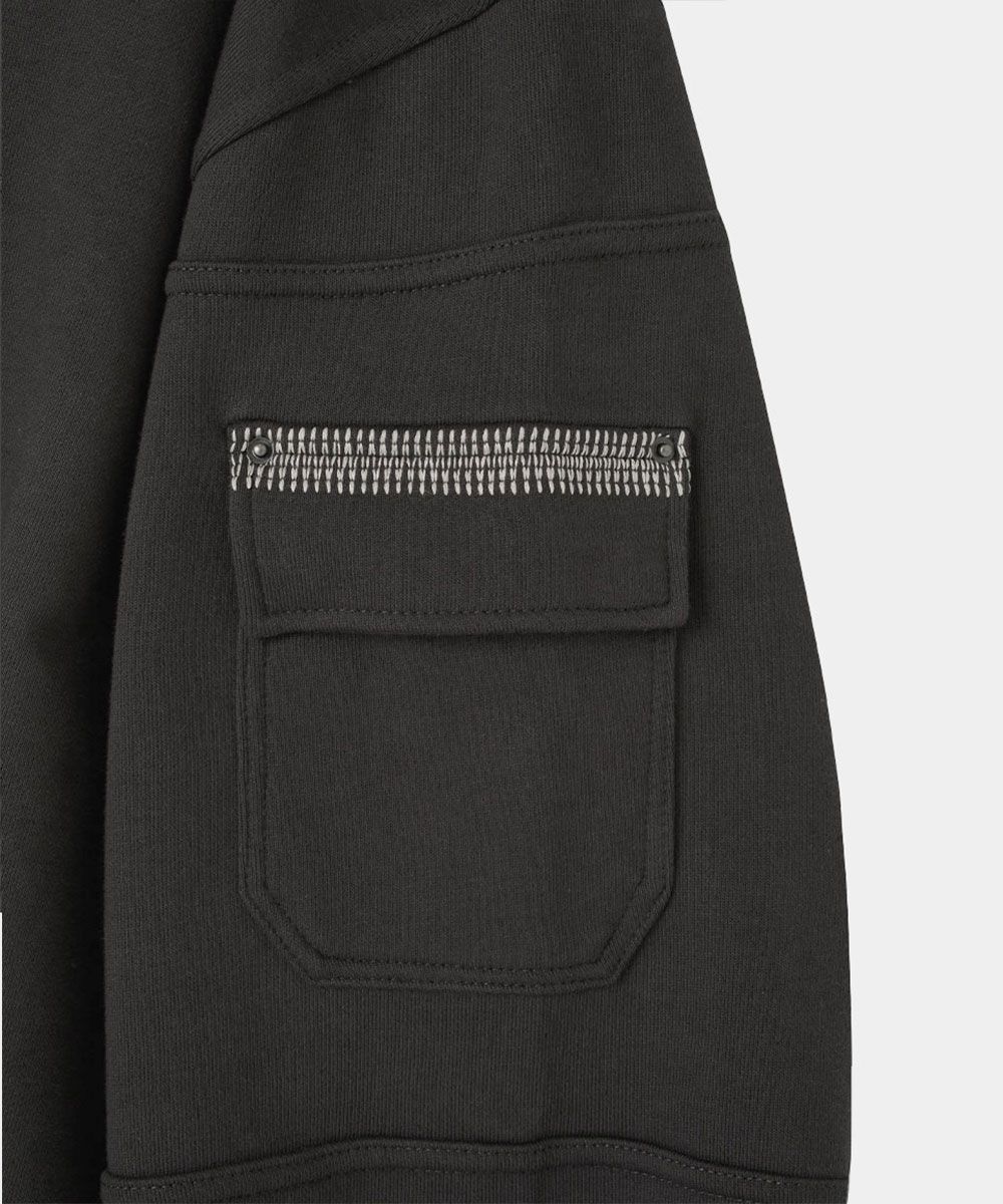 【MAISON MINED】24FW★ OBLIQUE PATCH HOODIE MUSINSA | MAISON MINED OBLIQUE PATCH HOODIE D/GREY