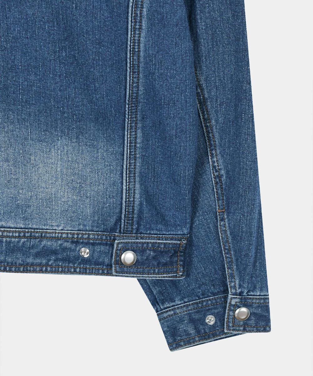 【MAISON MINED】24FW★ TRICEPS BIKER DENIM JACKET 메종미네드 OUTER - TRICEPS BIKER DENIM JACKET BLACK