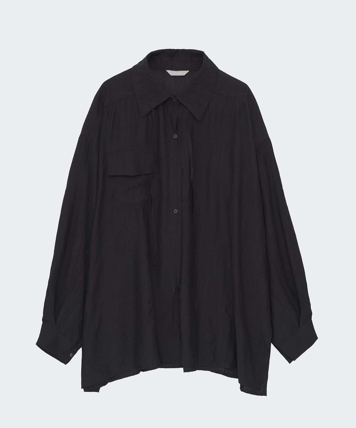 닐라이즈(NEALIZE) Rayon Strap Blouse Black