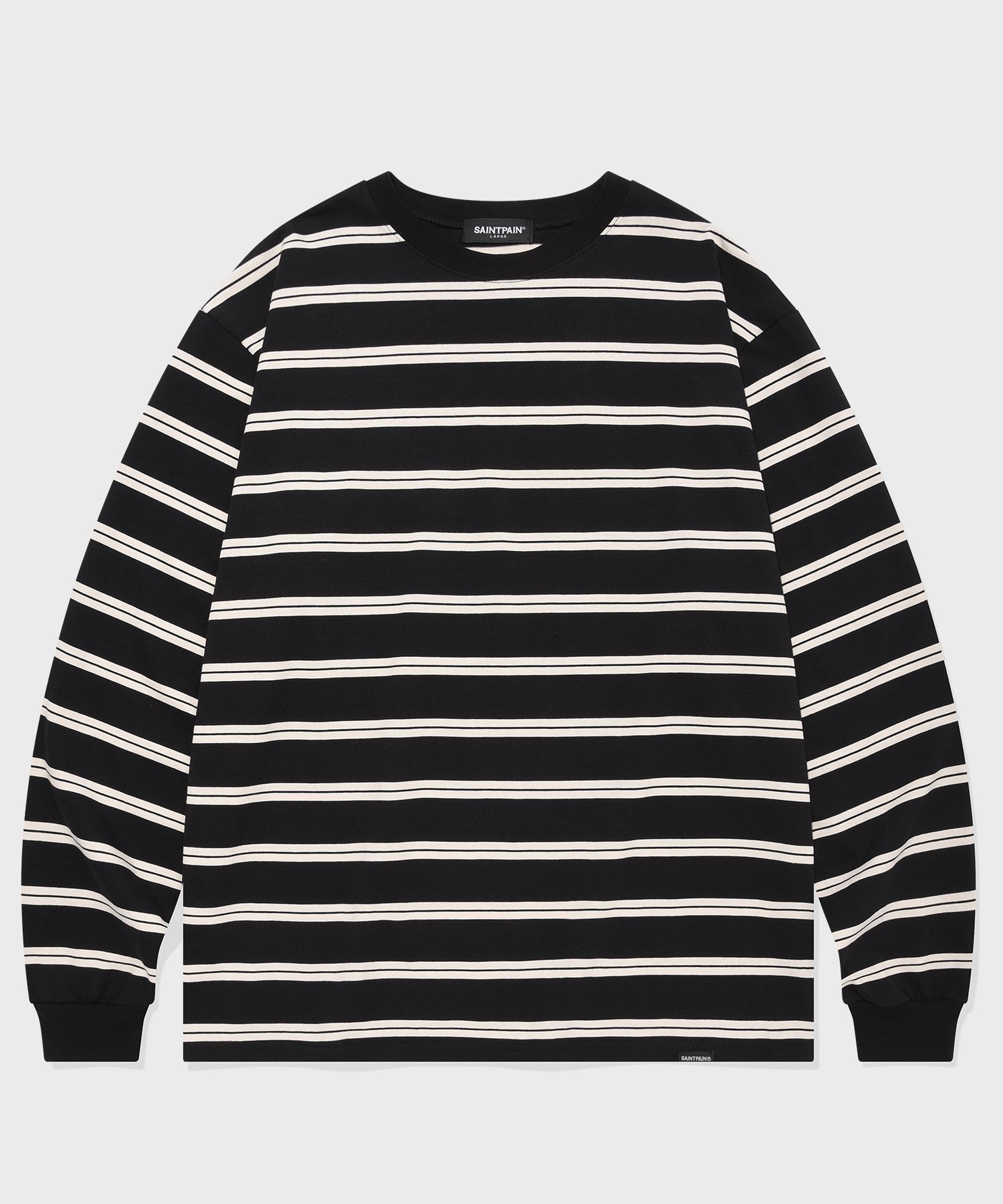 [SAINTPAIN]★25SS★STRIPE LONG SLEEVE MUSINSA | SAINTPAIN SP Alternate Stripe Long Sleeve Black