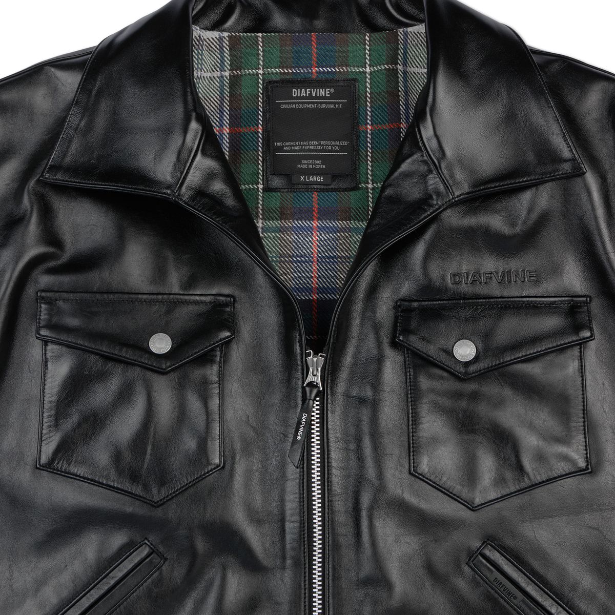 디아프바인(DIAFVINE) DV.LOT 706 Open Collar Rider jacket