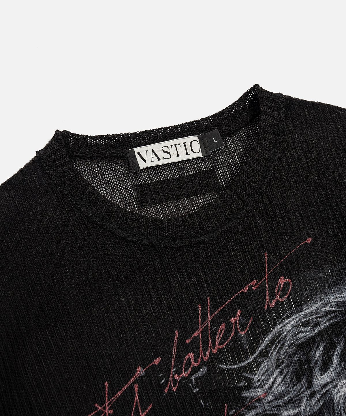 바스틱(VASTIC) 하찌 밴드 니트_블랙
