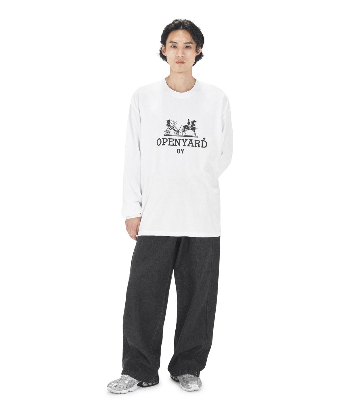 오픈야드(오와이)(OPENYARD(OY)) CARRIAGE LONG SLEEVE - WHITE