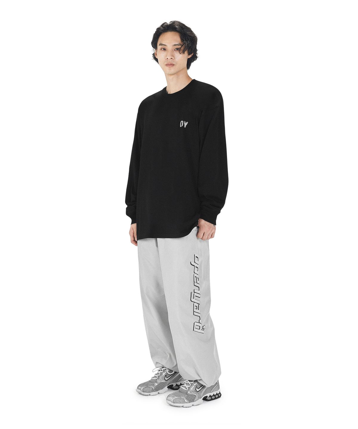 오픈야드(오와이)(OPENYARD(OY)) METAL HEART LONG SLEEVE - BLACK