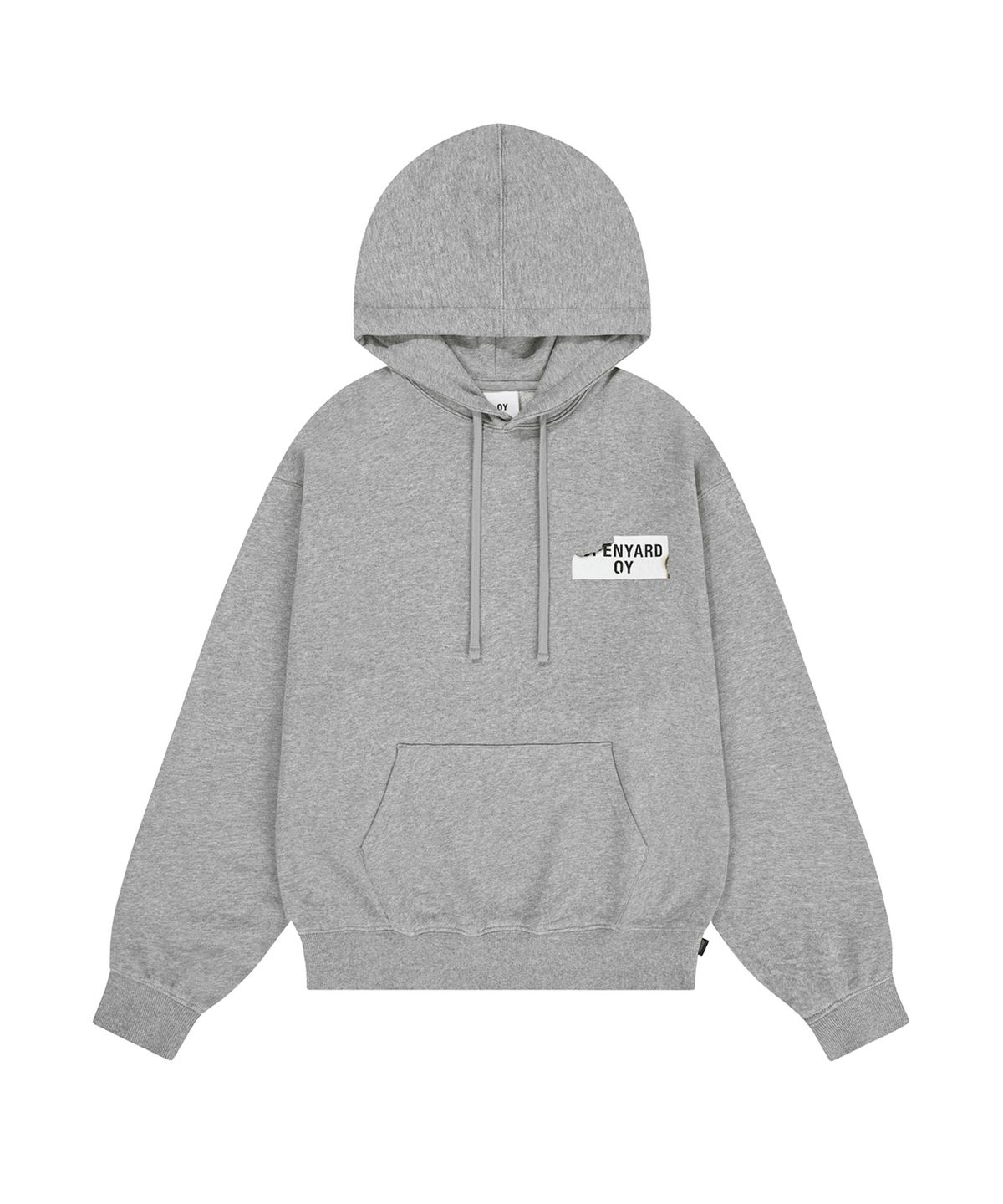 오픈야드(오와이)(OPENYARD(OY)) BURNING LOGO HOODIE - MELANGE