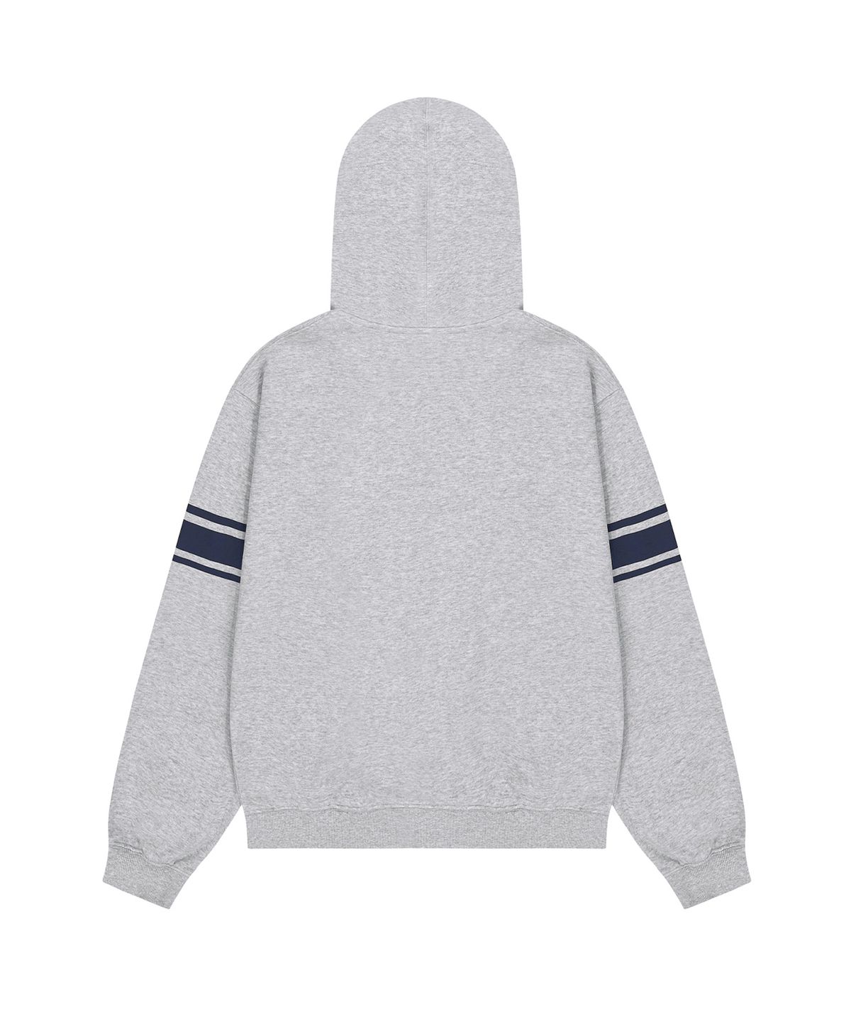 오픈야드(오와이)(OPENYARD(OY)) COLLEGE HEART HOODIE ZIP UP - MID MELANGE