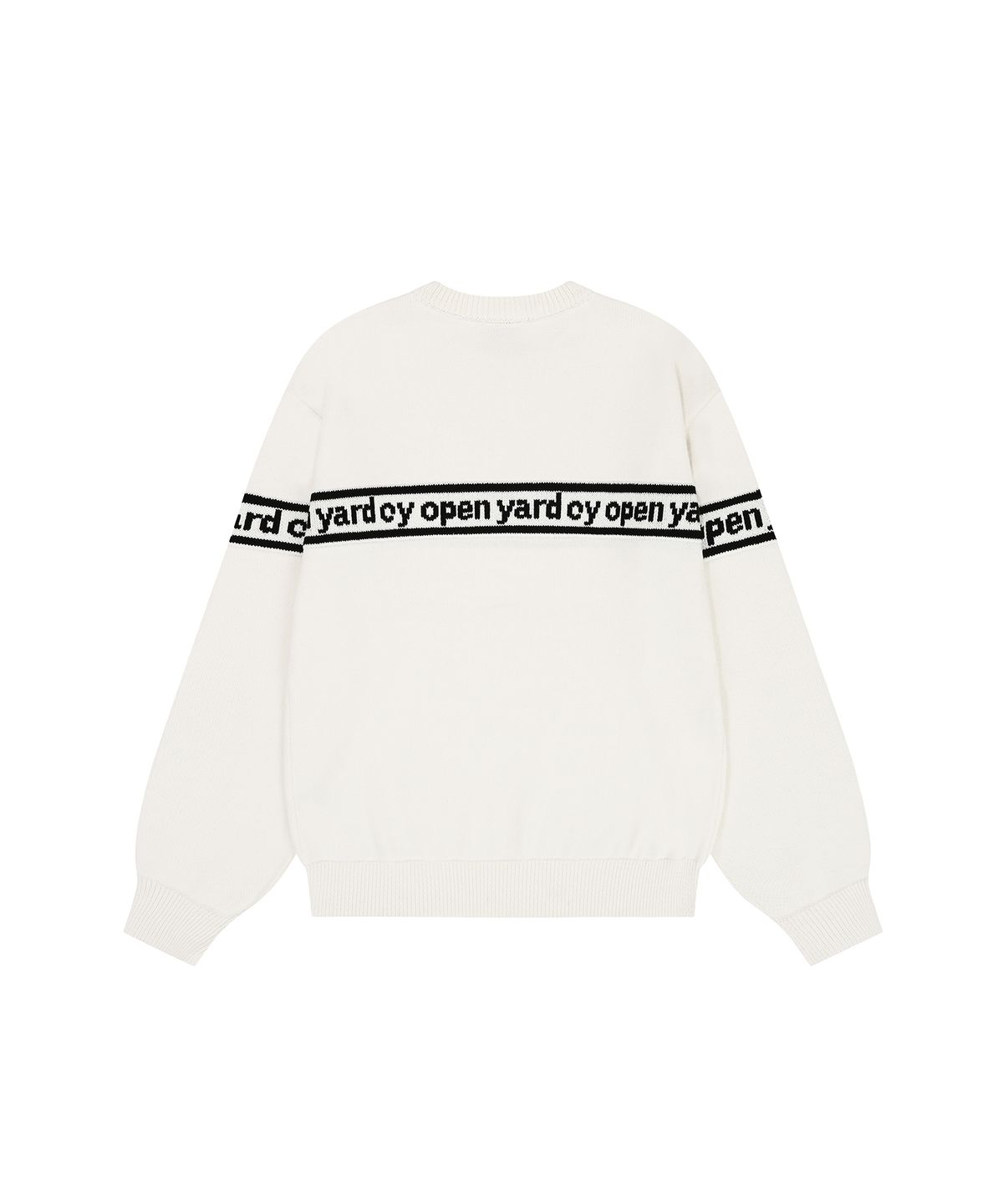 오픈야드(오와이)(OPENYARD(OY)) OPYD LINE LOGO KNIT - CREAM