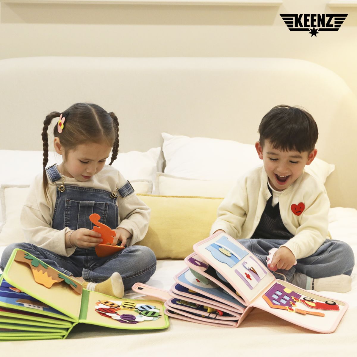 킨즈n르베르(KEENZ N LEBERE) 마이베이비북 유아 놀이북 [신기한한글]