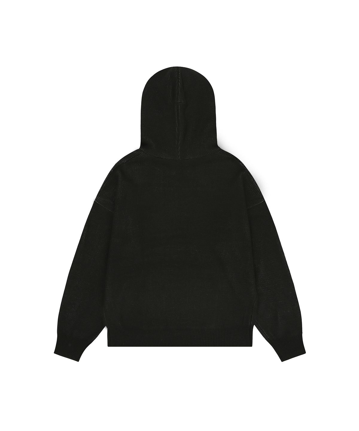 오픈야드(오와이)(OPENYARD(OY)) BALLOON ODOLLY KNIT HOODIE - BLACK