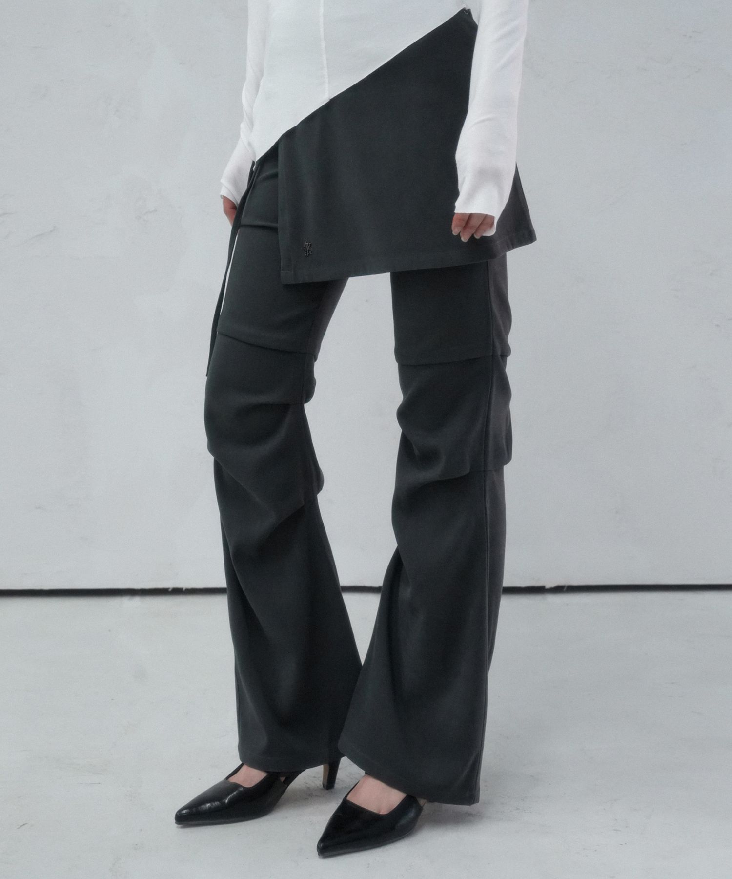 パンツ AVANDRESS Wrap Layered Pants 2COL 어반드레스(AVANDRESS) Wrap Layered Pants - 2COL - 사이즈