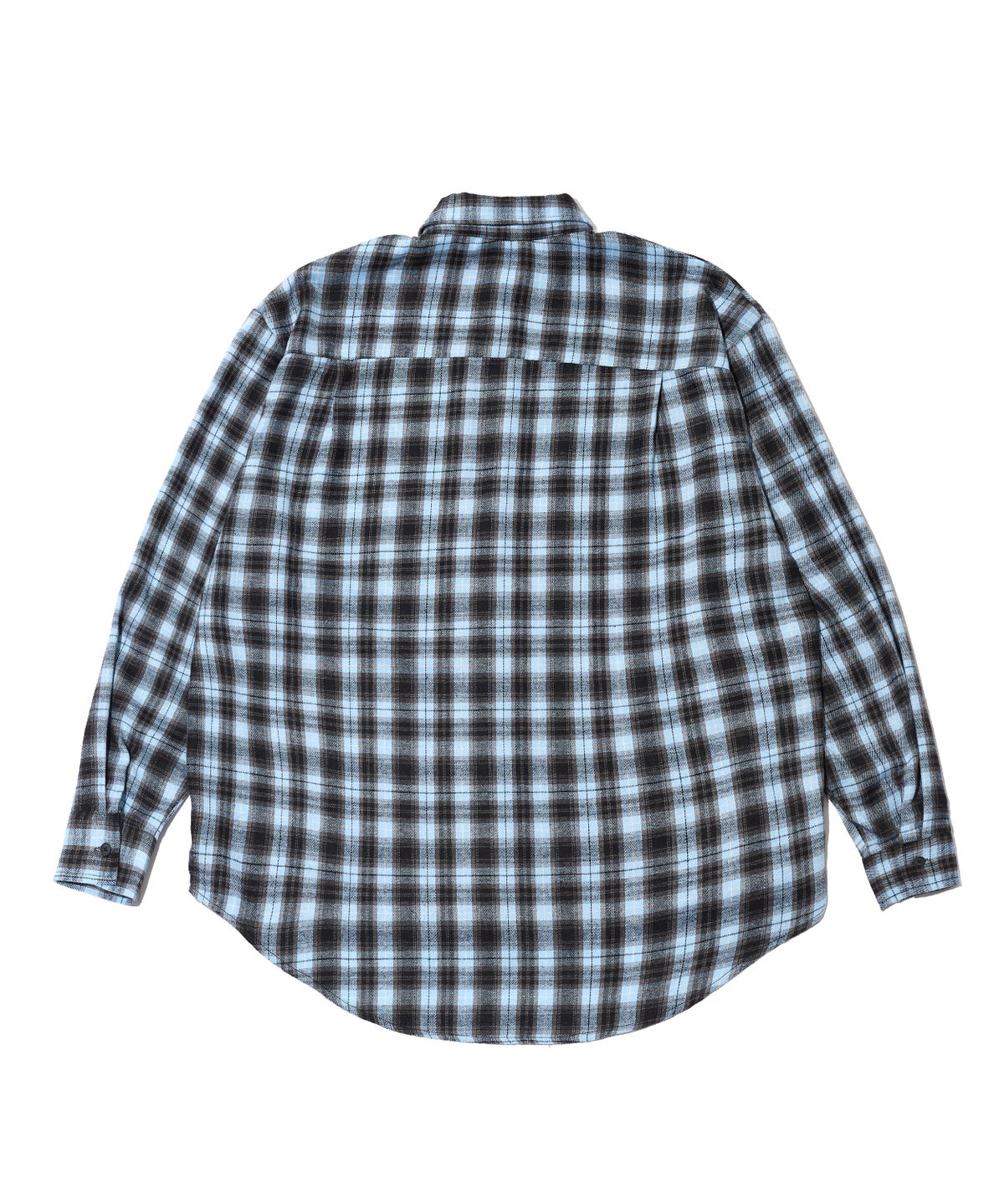 잇자바이브(ITZAVIBE) ITZ MINI LOGO CHECK SHIRT - BLUE