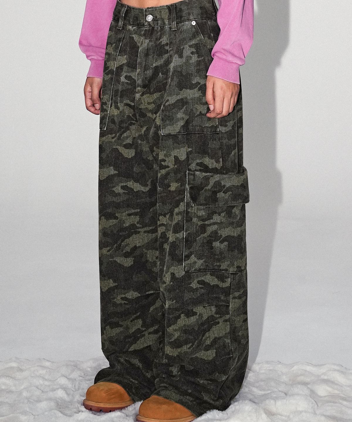 어반드레스(AVANDRESS) Accent Back String Pants BLUE