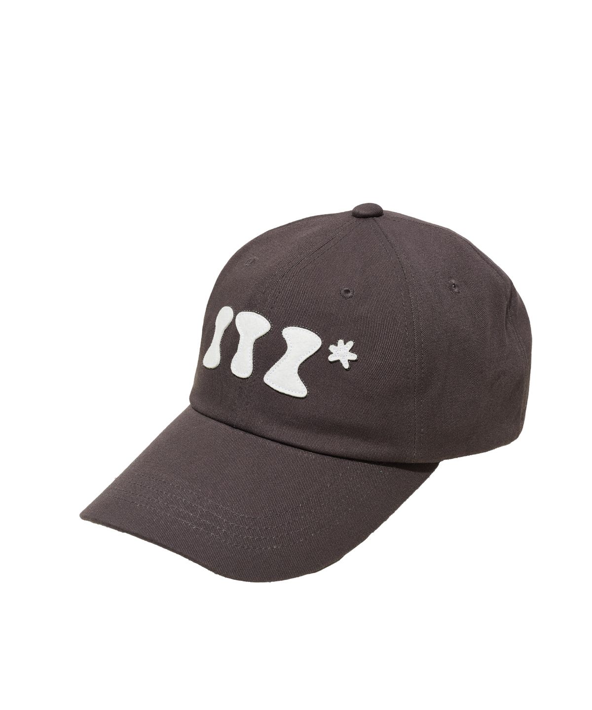 잇자바이브(ITZAVIBE) ITZ MINI LOGO BALL CAP - CHARCOAL