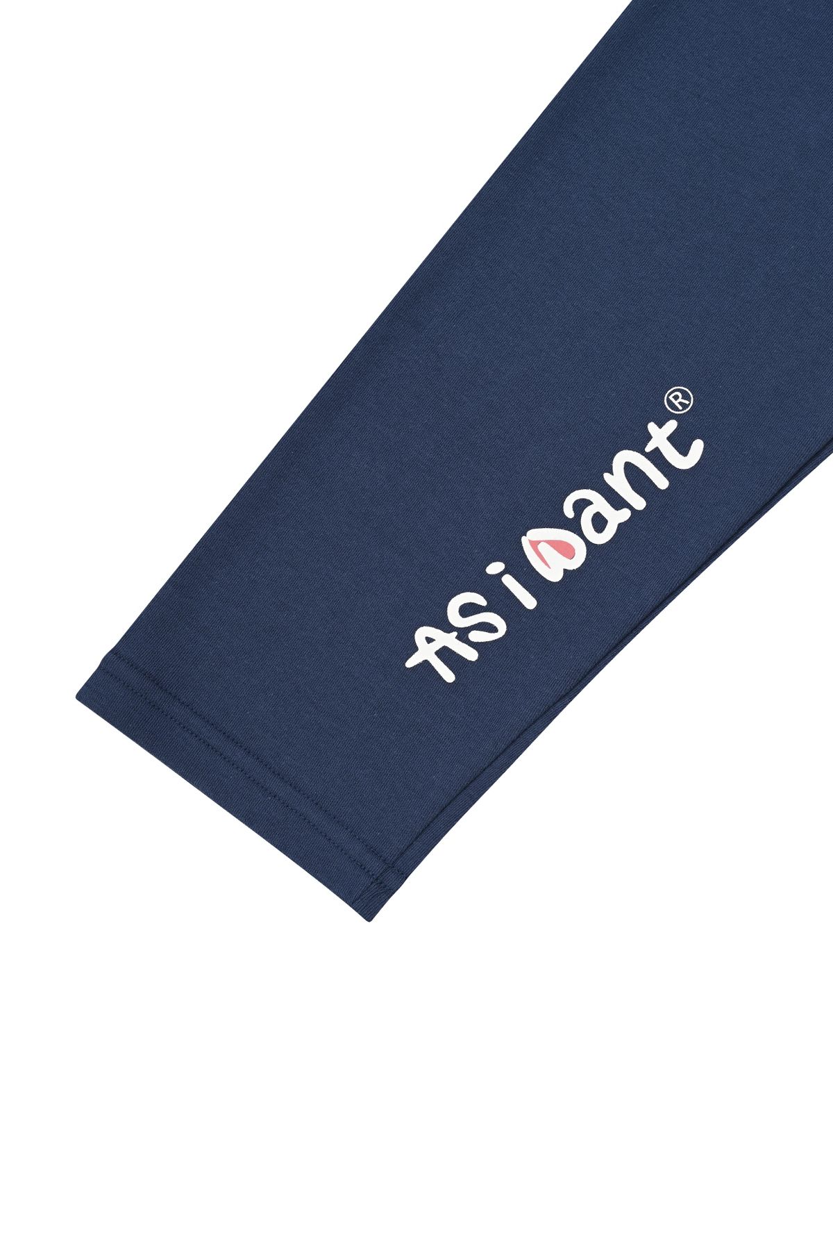 에즈아이원(ASIWANT) INSB LONG SLEEVE ROUND T-SHIRT NAVY