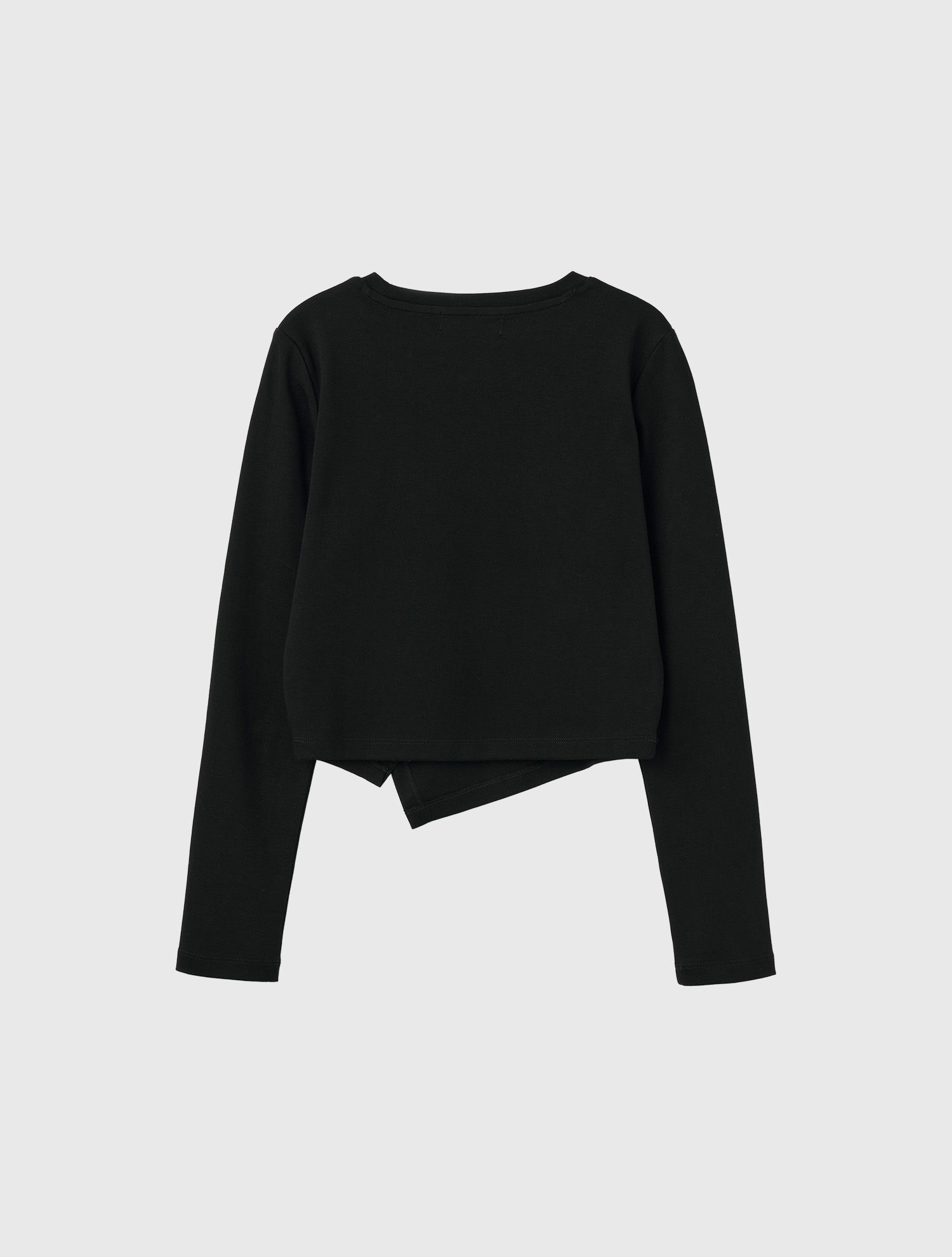 ★GENERAL IDEA★ GNRL UNBALANCED LONG SLEEVE T-SHIRT CHARCOA MUSINSA | GENERAL IDEA GNRL Unbalanced Long Sleeve Tee