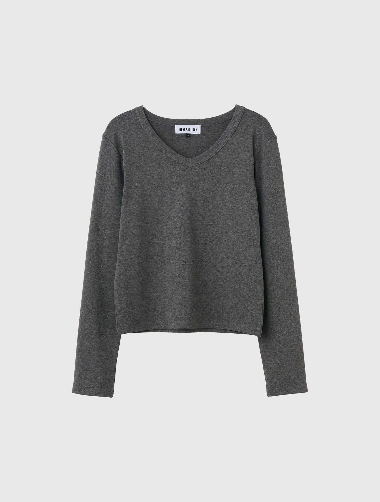 MUSINSA | GENERAL IDEA Essential Easy V-Neck T-Shirt