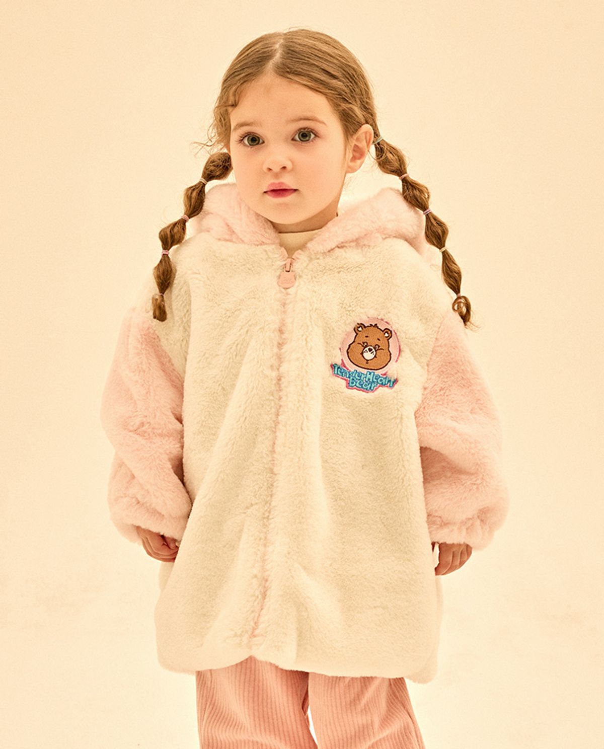 케어베어(CAREBEARS) 퐁실퐁실 귀달이 후드 점퍼