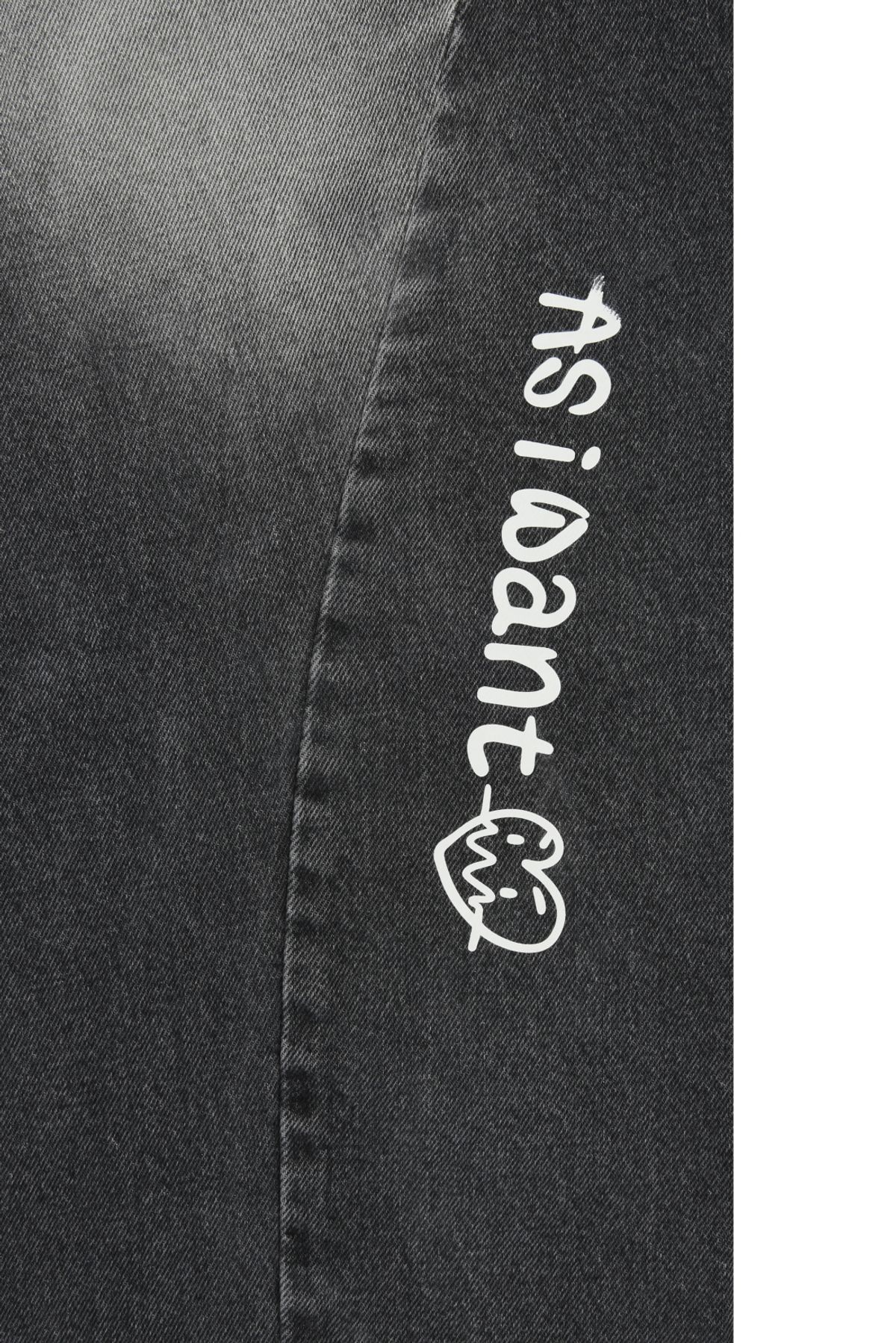 에즈아이원(ASIWANT) AIW LOGO WIDE PANTS BLACK