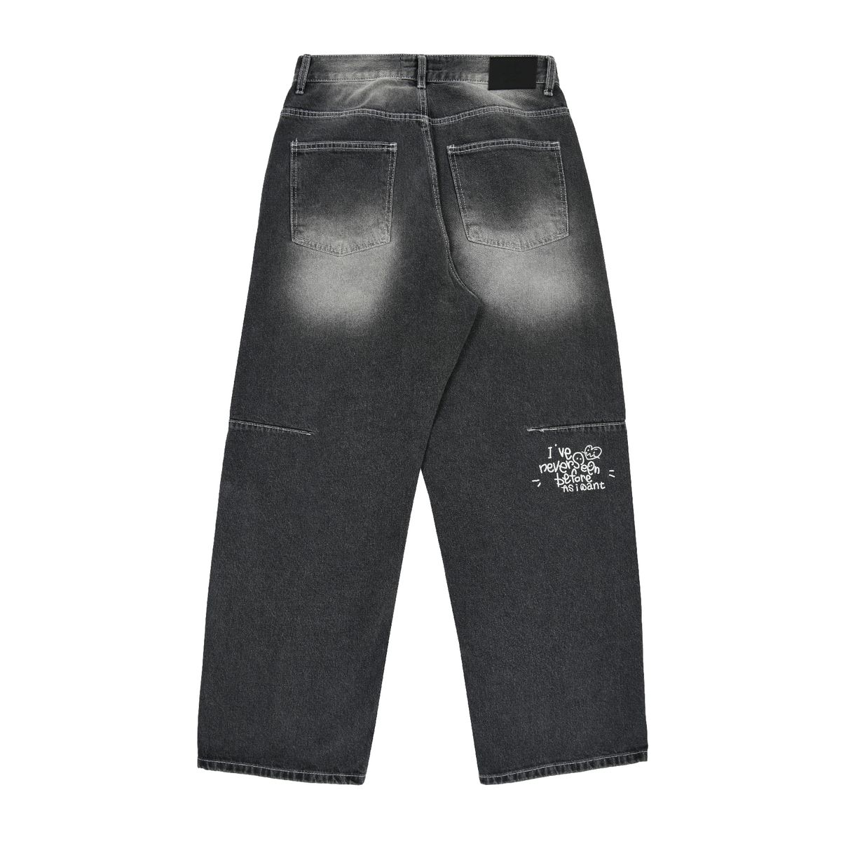 에즈아이원(ASIWANT) AIW LOGO WIDE PANTS BLACK