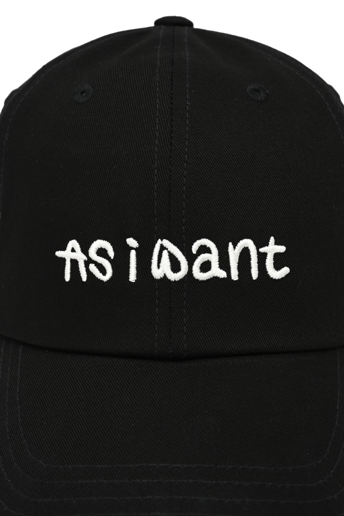 에즈아이원(ASIWANT) AIW LOGO BALL CAP BLACK