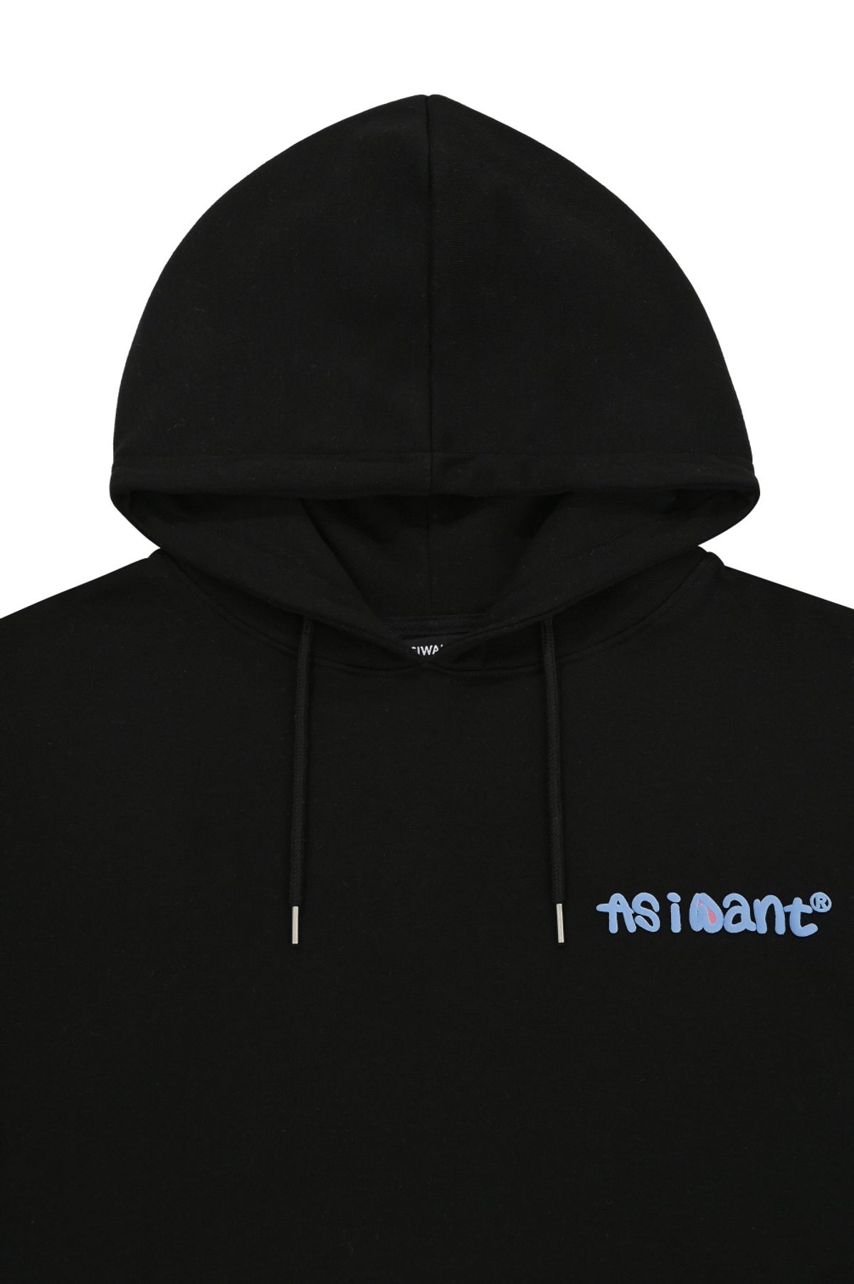 에즈아이원(ASIWANT) SKELETON HOODIE BLACK