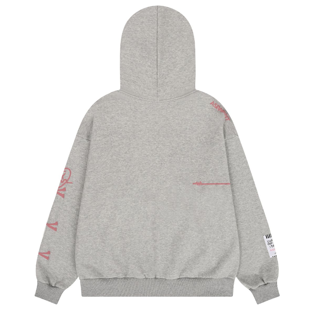 에즈아이원(ASIWANT) SKELETON HOODIE GREY