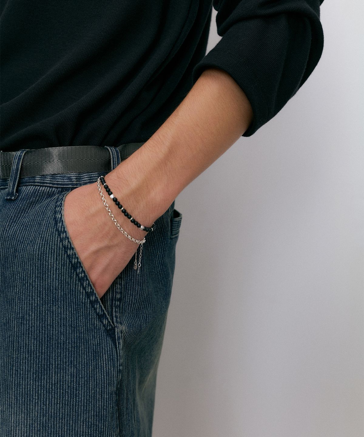 엔도어(ENDOOR) Onyx bracelet (onyx silver)